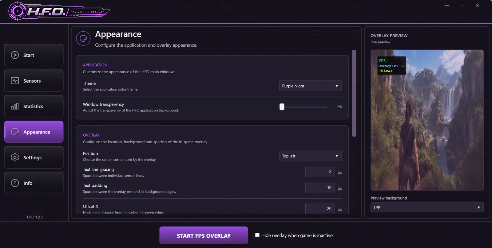HFO screenshot